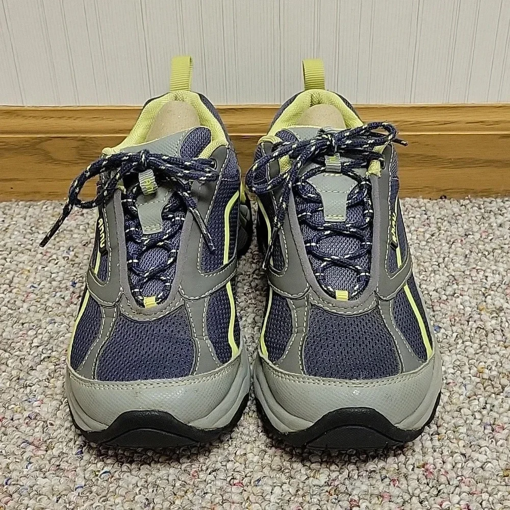 Ahnu Mesh Trail Running Shoes Women's Blue and Gray Sz 6 outdoor gym workout